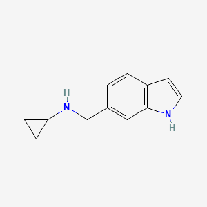 molecular formula C12H14N2 B1416155 N-(1H-indol-6-ylmethyl)cyclopropanamine CAS No. 1079-86-3