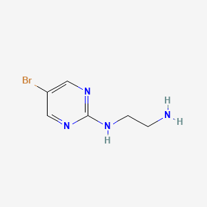 B1416156 1,2-Ethanediamine, N1-(5-bromo-2-pyrimidinyl)- CAS No. 1232396-72-3