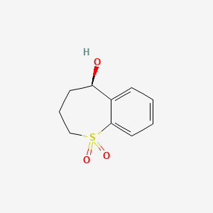 molecular formula C10H12O3S B1416160 (R)-5-Hydroxy-2,3,4,5-tetrahydro-1-benzothiepin 1,1-dioxide CAS No. 1423040-77-0