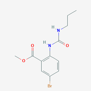 molecular formula C12H15BrN2O3 B1416163 5-溴-2-({[(丙氨基)羰基]-氨基}苯甲酸甲酯 CAS No. 1135283-68-9
