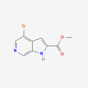 molecular formula C9H7BrN2O2 B1416165 methyl 4-bromo-1H-pyrrolo[2,3-c]pyridine-2-carboxylate CAS No. 870235-32-8