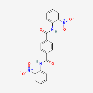 molecular formula C20H14N4O6 B14161658 n,n'-Bis(2-nitrophenyl)benzene-1,4-dicarboxamide CAS No. 750-11-8