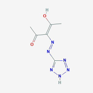 molecular formula C6H8N6O2 B14161672 2,4-Pentanedione, 3-(1H-tetrazol-5-ylazo)- CAS No. 74999-20-5