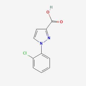 molecular formula C10H7ClN2O2 B1416172 1-(2-chlorophenyl)-1H-pyrazole-3-carboxylic acid CAS No. 1152533-76-0