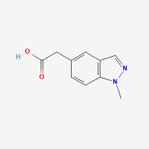 molecular formula C10H10N2O2 B1416177 2-(1-methyl-1H-indazol-5-yl)acetic acid CAS No. 1176749-66-8