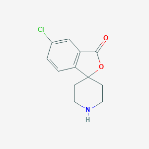 molecular formula C12H12ClNO2 B141618 5-chloro-3H-spiro[isobenzofuran-1,4'-piperidin]-3-one CAS No. 180160-47-8