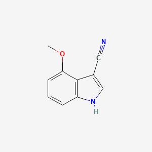 molecular formula C10H8N2O B1416182 4-Methoxy-1H-indole-3-carbonitrile CAS No. 889942-79-4