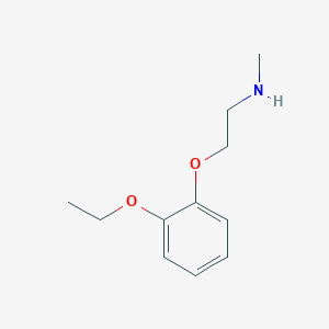 molecular formula C11H17NO2 B1416185 2-(2-Ethoxyphenoxy)-N-methylethanamine CAS No. 6660-49-7