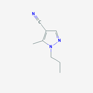 molecular formula C8H11N3 B1416194 5-Methyl-1-propyl-1H-pyrazole-4-carbonitrile CAS No. 1177347-82-8