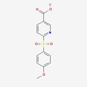 6-(4-Methoxybenzenesulfonyl)pyridine-3-carboxylic acid