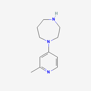molecular formula C11H17N3 B1416199 1-(2-Methylpyridin-4-YL)-1,4-diazepane CAS No. 936940-48-6