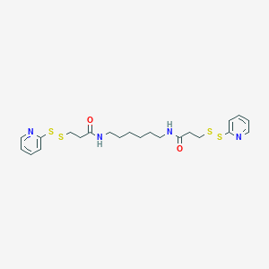 molecular formula C22H30N4O2S4 B014162 1,6-Hexane-bis-[3-(2-pyridyldithio)propionamide] CAS No. 359435-46-4