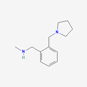 molecular formula C13H20N2 B1416200 N-Methyl-1-[2-(pyrrolidin-1-ylmethyl)phenyl]methanamine CAS No. 920461-58-1