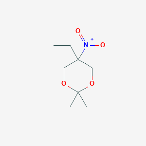 molecular formula C8H15NO4 B14162043 5-Ethyl-2,2-dimethyl-5-nitro-1,3-dioxane CAS No. 4064-94-2