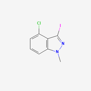 molecular formula C8H6ClIN2 B1416206 4-Chloro-3-iodo-1-methyl-1H-indazole CAS No. 1015846-58-8