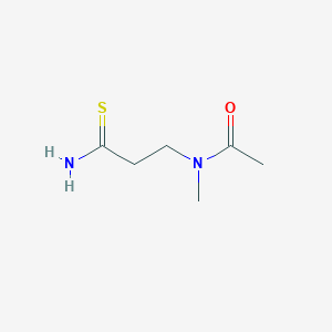 molecular formula C6H12N2OS B1416227 N-(2-carbamothioylethyl)-N-methylacetamide CAS No. 1019345-48-2