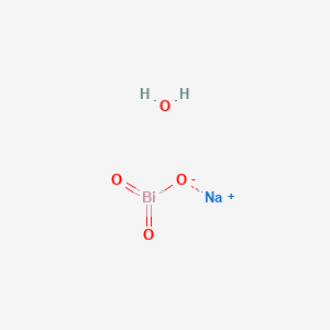 molecular formula BiH2NaO4 B141623 Sodium bismuthate(V) hydrate CAS No. 129935-02-0