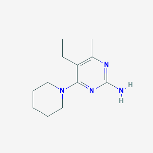 5-Ethyl-4-methyl-6-(1-piperidinyl)-2-pyrimidinamine