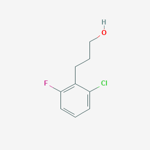 molecular formula C9H10ClFO B1416237 3-(2-Chloro-6-fluorophenyl)propan-1-ol CAS No. 862574-70-7