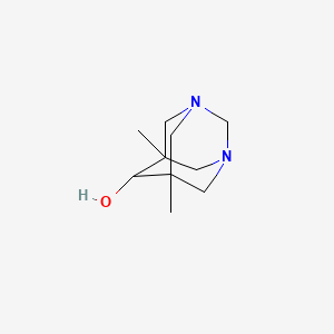 molecular formula C10H18N2O B14162377 6-Hydroxy-5,7-dimethyl-1,3-diazaadamantane CAS No. 80808-98-6