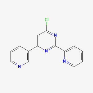molecular formula C14H9ClN4 B1416249 4-Chloro-2-(pyridin-2-yl)-6-(pyridin-3-yl)pyrimidine CAS No. 1001915-28-1
