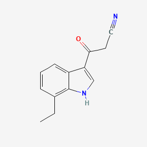 3-(7-ethyl-1H-indol-3-yl)-3-oxopropanenitrile