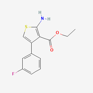 molecular formula C13H12FNO2S B1416253 Ethyl 2-amino-4-(3-fluorophenyl)thiophene-3-carboxylate CAS No. 849659-38-7
