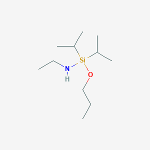 molecular formula C11H27NOSi B14162629 N-Ethyl-1,1-di(propan-2-yl)-1-propoxysilanamine CAS No. 923561-04-0
