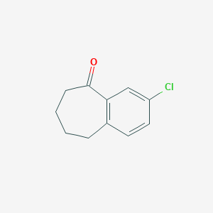 molecular formula C11H11ClO B1416267 3-Chloro-6,7,8,9-tetrahydro-5H-benzo[7]annulen-5-one CAS No. 21413-77-4