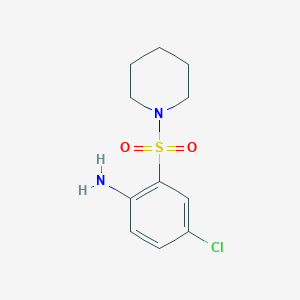 molecular formula C11H15ClN2O2S B14162726 4-Chloro-2-(piperidin-1-ylsulfonyl)aniline CAS No. 730951-15-2