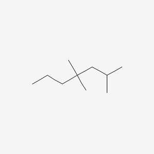 molecular formula C10H22 B14162806 2,4,4-Trimethylheptane CAS No. 4032-92-2