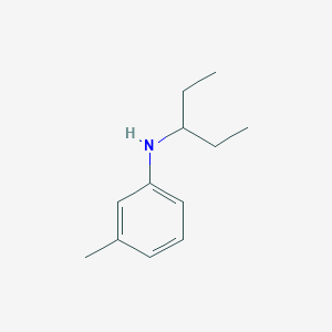 B1416298 3-methyl-N-(pentan-3-yl)aniline CAS No. 1019587-47-3