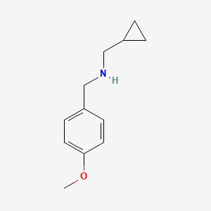 (Cyclopropylmethyl)[(4-methoxyphenyl)methyl]amine