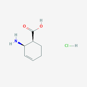 molecular formula C7H12ClNO2 B141631 (1S,2R)-(-)-2-氨基环己-3-烯羧酸盐酸盐 CAS No. 132487-40-2