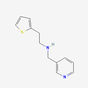 molecular formula C12H14N2S B1416311 [(Pyridin-3-yl)methyl][2-(thiophen-2-yl)ethyl]amine CAS No. 1019556-62-7