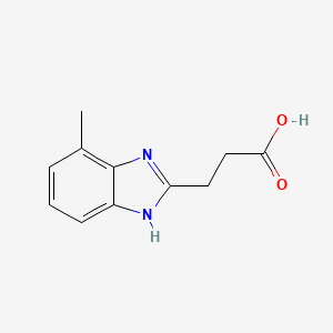 3-(4-Methyl-1H-benzimidazol-2-YL)propanoic acid