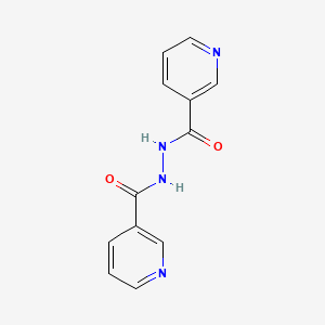 molecular formula C12H10N4O2 B14163168 N'-(pyridine-3-carbonyl)pyridine-3-carbohydrazide CAS No. 840-78-8