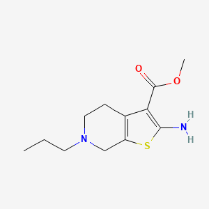 molecular formula C12H18N2O2S B1416320 Methyl 2-amino-6-propyl-4,5,6,7-tetrahydrothieno[2,3-c]pyridine-3-carboxylate CAS No. 1021014-97-0