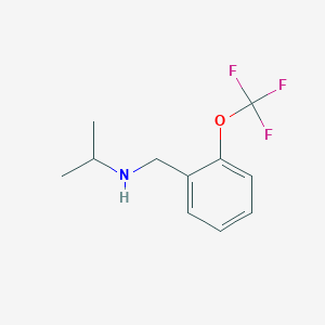 N-[[2-(Trifluoromethoxy)phenyl]methyl]propan-2-amine