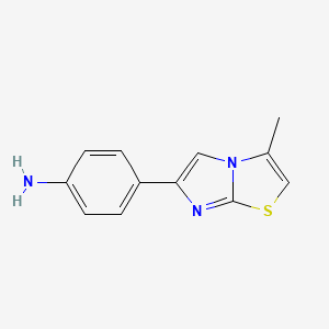 4-(3-Methylimidazo[2,1-b][1,3]thiazol-6-yl)aniline