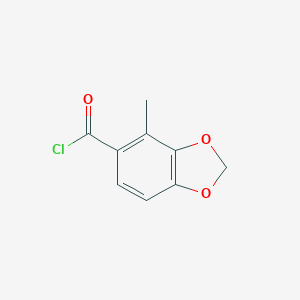 molecular formula C9H7ClO3 B141633 4-Methyl-2H-1,3-benzodioxole-5-carbonyl chloride CAS No. 144934-70-3