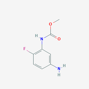 molecular formula C8H9FN2O2 B1416337 methyl N-(5-amino-2-fluorophenyl)carbamate CAS No. 68621-95-4