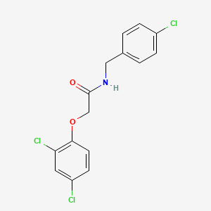 molecular formula C15H12Cl3NO2 B14163374 N-[(4-chlorophenyl)methyl]-2-(2,4-dichlorophenoxy)acetamide CAS No. 24727-37-5