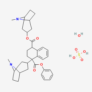 molecular formula C34H46N2O9S B14163484 Belladonnine bisulfate monohydrate CAS No. 5908-89-4