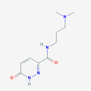 molecular formula C10H16N4O2 B14163499 N-[3-(dimethylamino)propyl]-6-oxo-1H-pyridazine-3-carboxamide CAS No. 369404-10-4