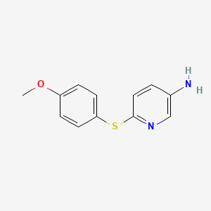 6-[(4-Methoxyphenyl)sulfanyl]-3-pyridinylamine
