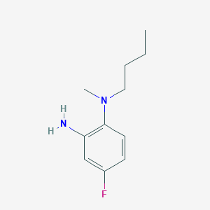 molecular formula C11H17FN2 B1416355 N1-Butyl-4-fluoro-N1-methylbenzene-1,2-diamine CAS No. 1019632-09-7