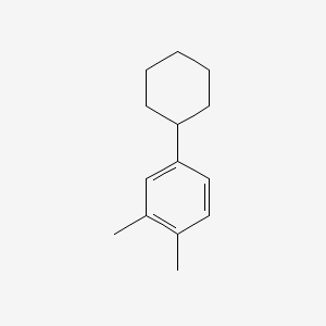 molecular formula C14H20 B14163596 4-Cyclohexyl-o-xylene CAS No. 4501-53-5