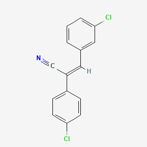 molecular formula C15H9Cl2N B14163692 m-Chlorobenzylidene-p-chlorophenylacetonitrile CAS No. 93986-80-2
