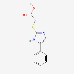 [(4-phenyl-1H-imidazol-2-yl)sulfanyl]acetic acid